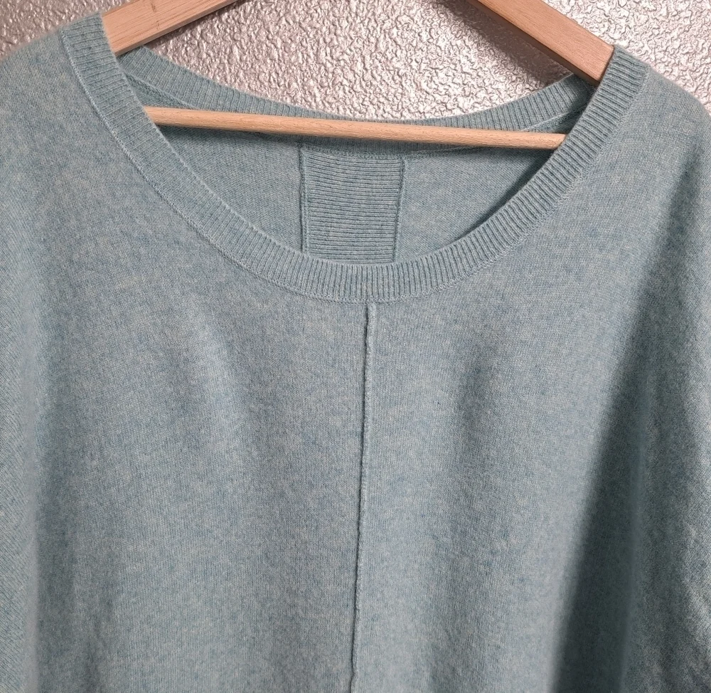 Wrap Baby Blue 100% Cashmere Pullover Sweater